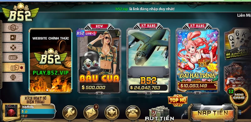 Giới thiệu các game bài tại B52