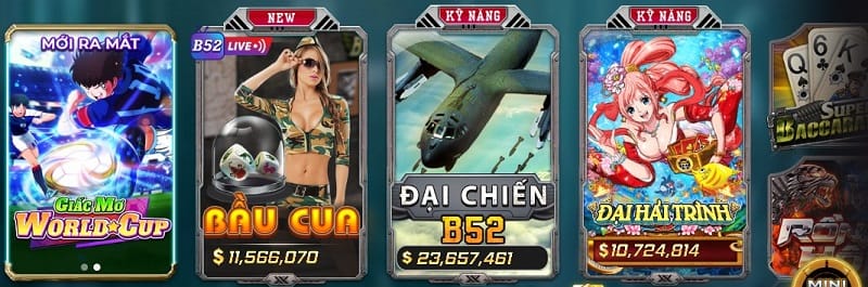 Kho game có chứa nhiều game hấp dẫn
